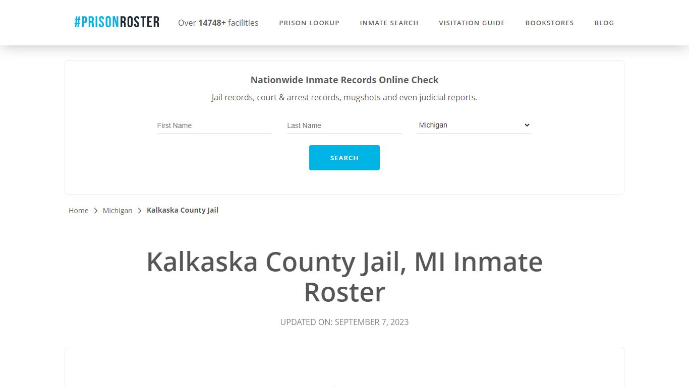 Kalkaska County Jail, MI Inmate Roster - Prisonroster
